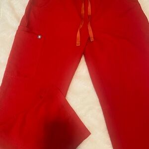 Figs red scrub pants